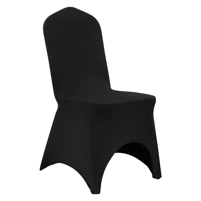 Alt view image 9 of 9 - VEVOR 50pcs Stretch Spandex Universal Chair Cover Black Durable Xmas Decoration Formal