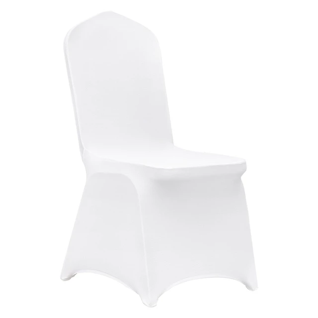 Alt view image 2 of 2 - VEVOR Stretch Spandex Folding Chair Covers, Universal Fitted Chair Cover, Removable Washable Protective Slipcovers, for Wedding, Holiday, Banquet, Party, Celebration, Dining (50PCS White)