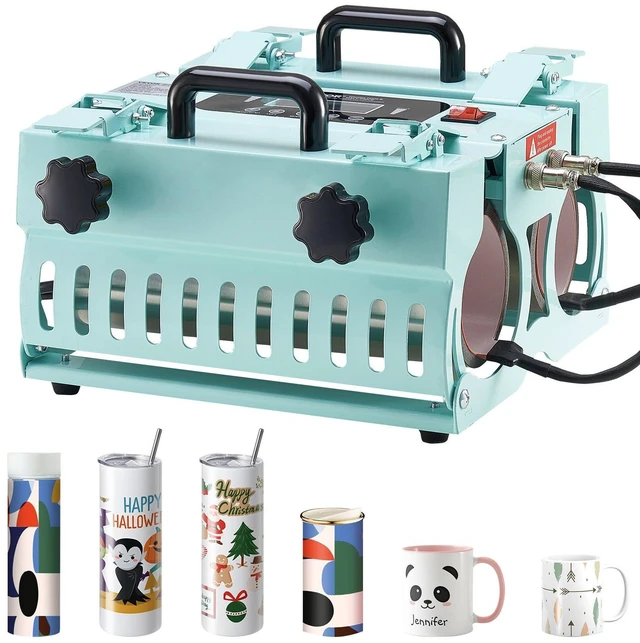 Alt view image 15 of 15 - VEVOR Tumbler Heat Press Machine 2 Station Heaters 11-30oz Mug Press Sublimation