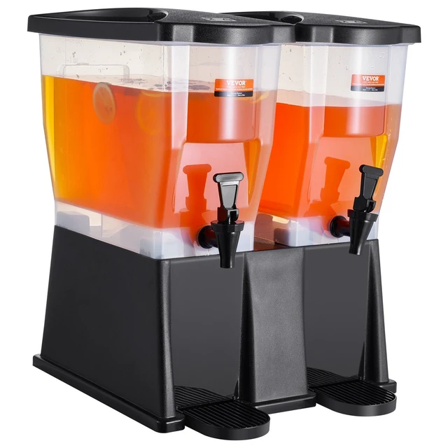 Alt view image 15 of 15 - Beverage Dispenser, 3 Gallon x 2 Drink Dispensers for Parties, Plastic Juice Dispenser with Stand Spigot Lid, Iced Tea Lemonade Juice Water Dispenser, for Restaurants, Hotels, Parties