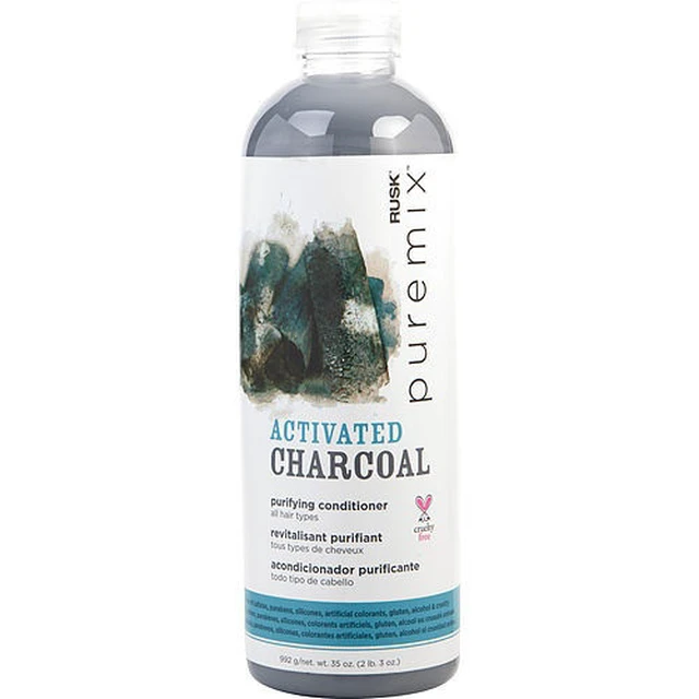 Alt view image 6 of 6 - Rusk Puremix Activated Charcoal Purifying Conditioner 35oz