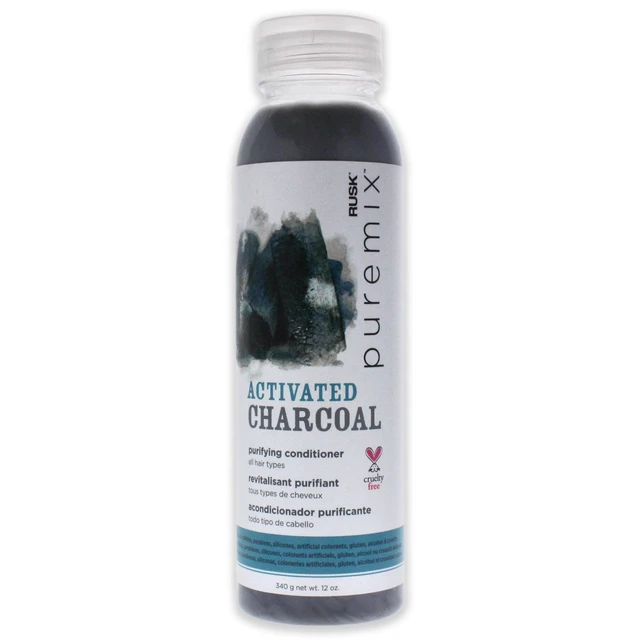 Alt view image 7 of 7 - Puremix Activated Charcoal Purifying Conditioner by Rusk for Unisex - 12 oz Conditioner