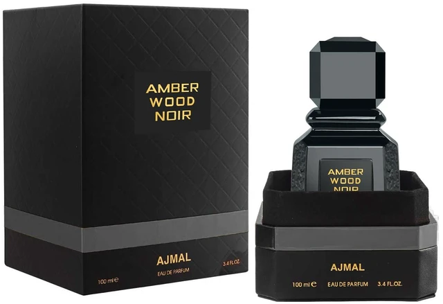 Main image of Ajmal Amber Wood Noir EDP 3.4 oz For Men & Women- Made in Dubai