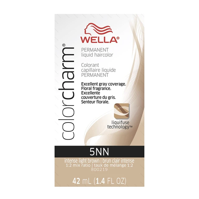 Alt view image 2 of 2 - Color Charm Permanent Liquid Hair Color - 5NN Intense Light Brown by Wella for Unisex - 1.42 oz Hair Color