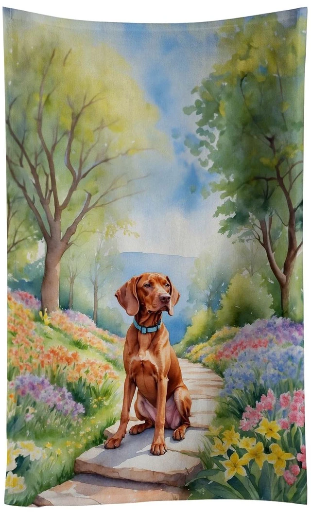 Main image of Vizsla Spring Path Kitchen Towel Dish Cloths Guest Hand Towel Decorative Bathroom Towel for Face,Tea, Dishcloth, Kitchen and Bath