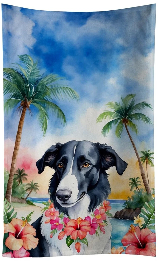 Main image of Borzoi Luau Kitchen Towel Dish Cloths Guest Hand Towel Decorative Bathroom Towel for Face,Tea, Dishcloth, Kitchen and Bath