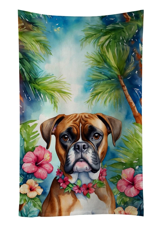 Main image of Boxer Luau Kitchen Towel Dish Cloths Guest Hand Towel Decorative Bathroom Towel for Face,Tea, Dishcloth, Kitchen and Bath