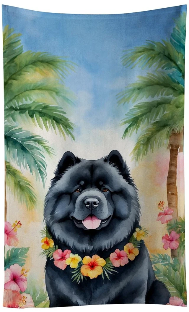 Main image of Chow Chow Luau Kitchen Towel Dish Cloths Guest Hand Towel Decorative Bathroom Towel for Face,Tea, Dishcloth, Kitchen and Bath