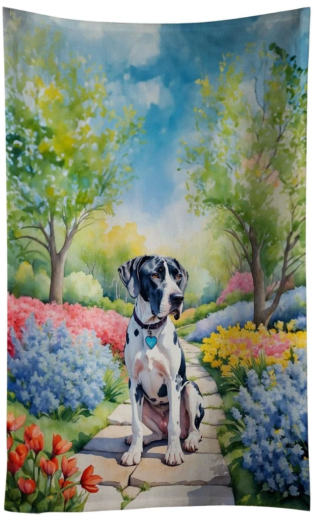 Main image of Great Dane Spring Path Kitchen Towel Dish Cloths Guest Hand Towel Decorative Bathroom Towel for Face,Tea, Dishcloth, Kitchen and Bath