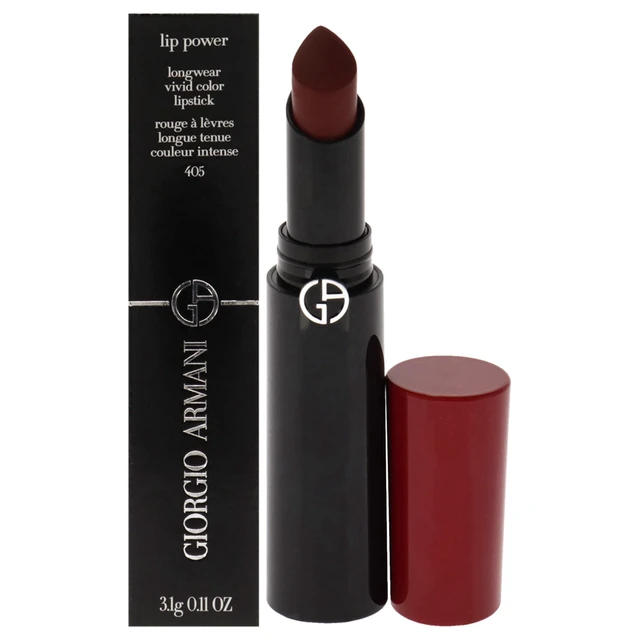 Alt view image 2 of 2 - Lip Power Longwear Vivid Color Lipstick - 405 Sultan by Giorgio Armani for Women - 0.11 oz Lipstick