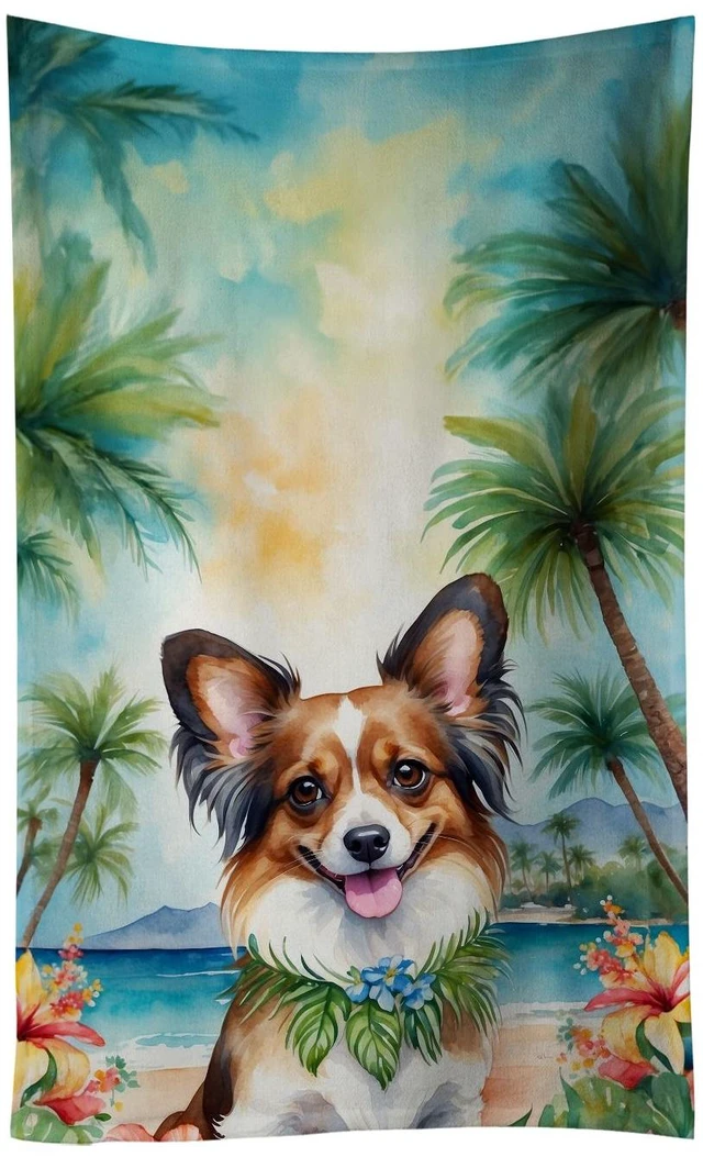 Main image of Papillon Luau Kitchen Towel Dish Cloths Guest Hand Towel Decorative Bathroom Towel for Face,Tea, Dishcloth, Kitchen and Bath