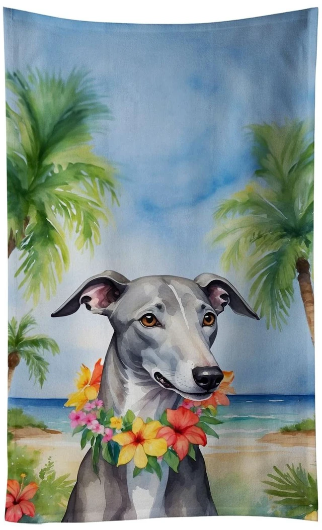Main image of Greyhound Luau Kitchen Towel Dish Cloths Guest Hand Towel Decorative Bathroom Towel for Face,Tea, Dishcloth, Kitchen and Bath