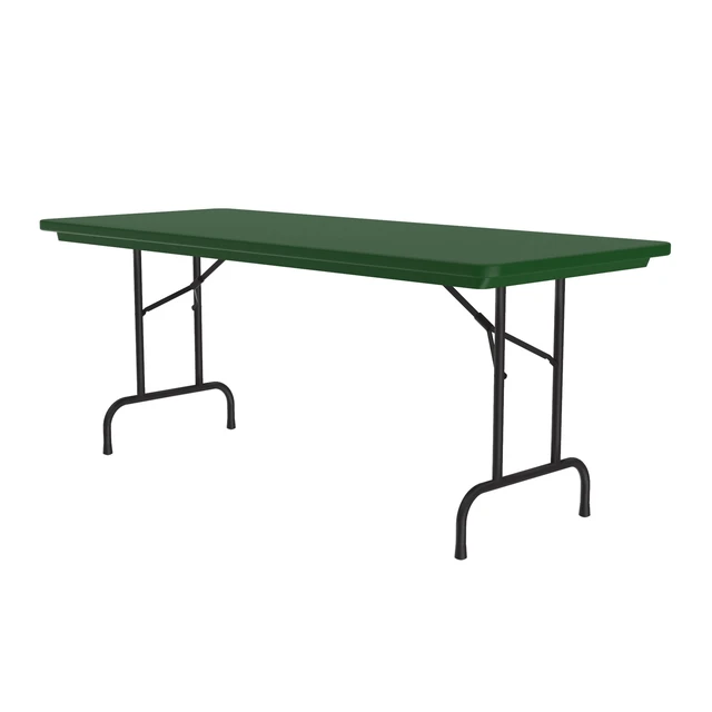 Main image of Commercial Blow-Molded Plastic Folding Table, Green, 30x60"