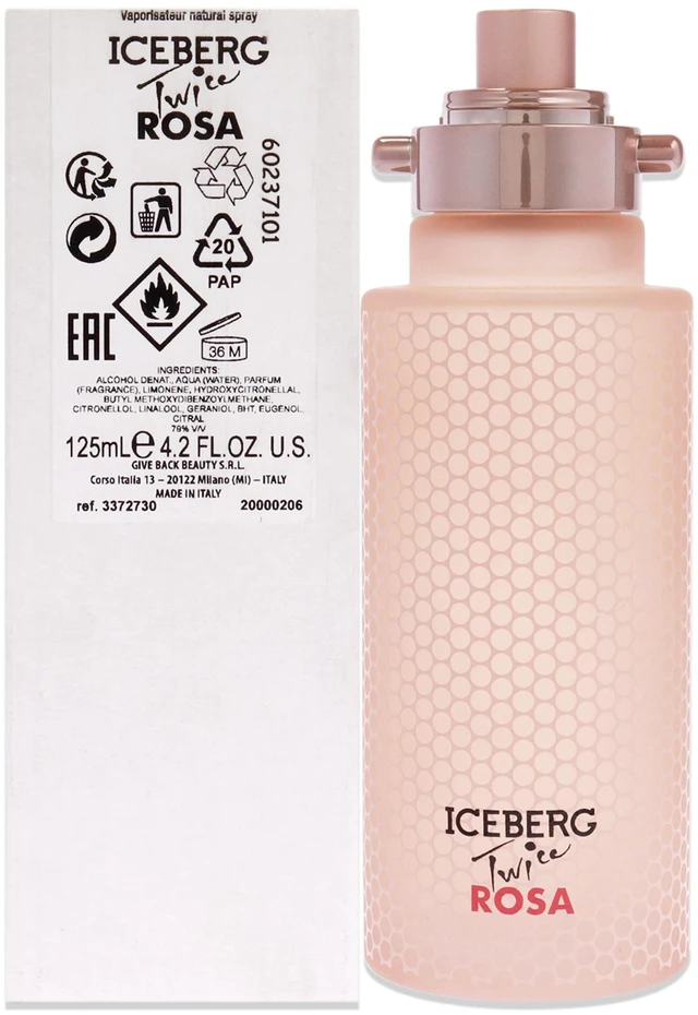 Main image of Iceberg Twice Rosa by Iceberg for Women - 4.2 oz EDT Spray (Tester)