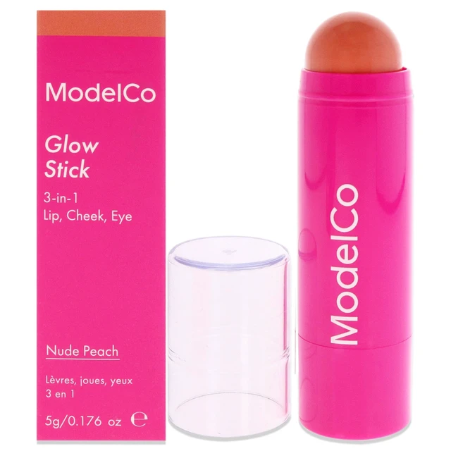 Alt view image 2 of 2 - Glow Stick 3-In-1 - Nude Peach by ModelCo for Women - 0.176 oz Makeup