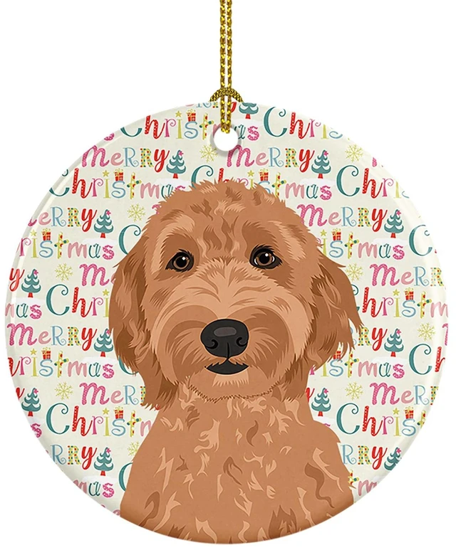 Main image of Doodle Liver #3 Christmas Ceramic Ornament Christmas Tree Hanging Decorations for Home Christmas Holiday, Party, Gift, 3 in, Multicolor