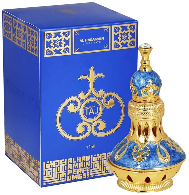 Main image of Al Haramain Taj 0.4 oz Concentrated Perfume Oil for Unisex - Arabian Perfume for Women and Men - Long Lasting Fragrance - Arabic Perfume