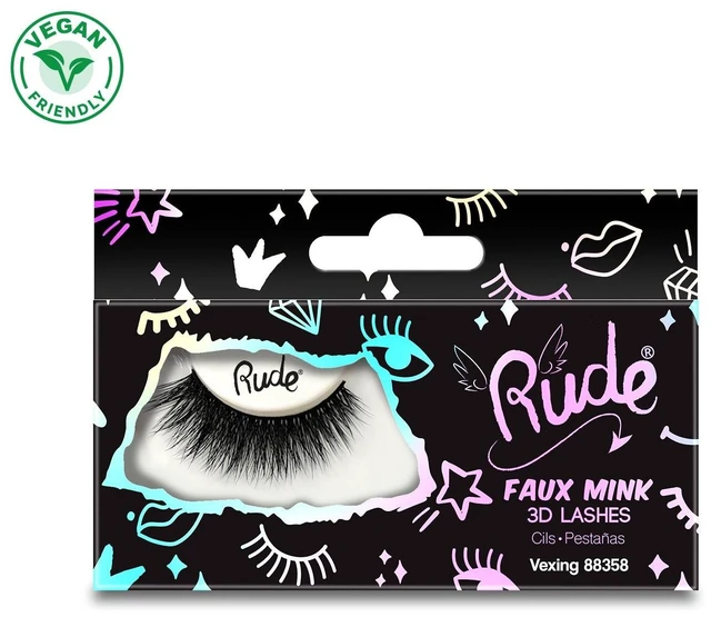 Main image of RUDE Essential Faux Mink 3D Lashes(D0102H2BRAV)