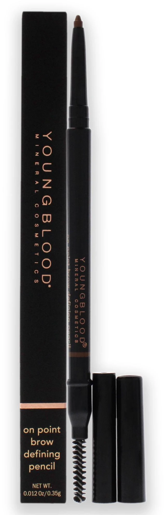 Main image of On Point Brow Defining Pencil - Soft Brown by Youngblood for Women - 0.012 oz Eyebrow Pencil