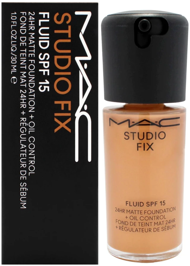 Main image of Studio Fix Fluid SPF 15 24Hr Matte Foundation Plus Oil Control - NW40 by MAC for Women - 1 oz Foundation