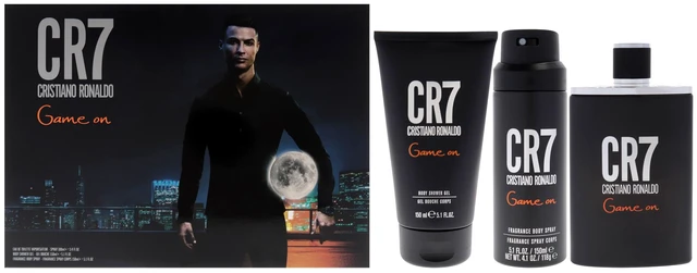 Main image of Game On by Cristiano Ronaldo for Men - 3 Pc Gift Set 3.4oz EDT Spray, 5.1oz Shower Gel, 4.1oz Body Spray