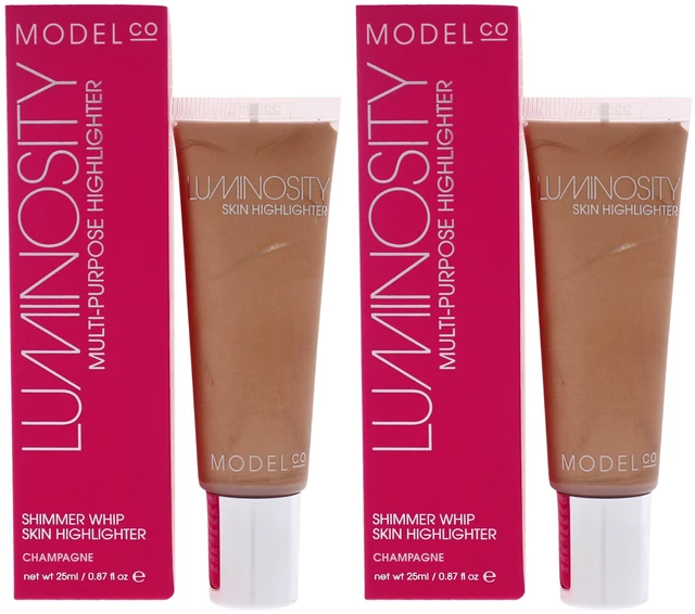 Main image of Luminosity Shimmer Whip - Champagne by ModelCo for Women - 0.84 oz Highlighter - Pack of 2