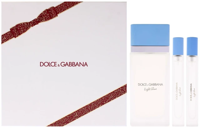 Main image of Light Blue by Dolce and Gabbana for Women - 3 Pc Gift Set 3.3oz EDT Spray, 2 x 0.33oz EDT Spray (Mini)