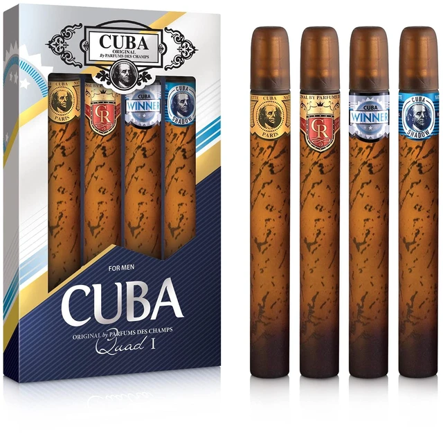 Main image of Cuba Cuba Quad I Men 4 Pc Gift Set 1.17oz Cuba Gold EDT Spray, 1.17oz Cuba Royal EDT Spray, 1.17oz Cuba Winner EDT Spray, 1.17oz Cuba S