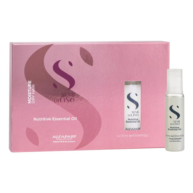 Alt view image 2 of 2 - Semi Di Lino Moisture Nutritive Essential Oil by Alfaparf Milano for Unisex - 6 x 0.44 oz Oil