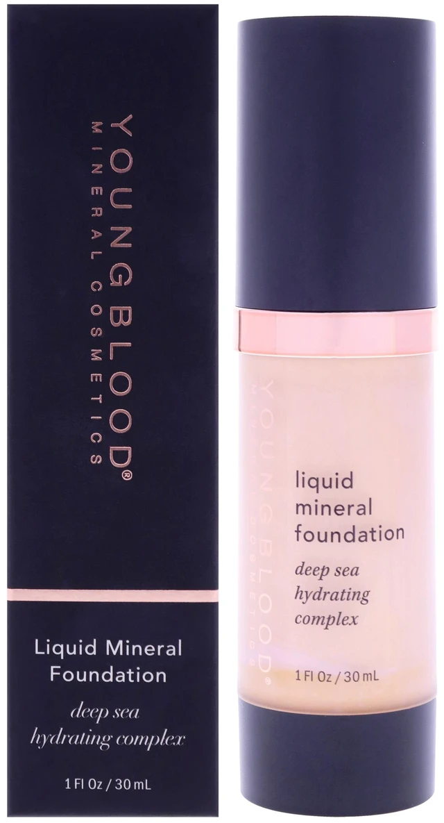 Main image of Liquid Mineral Foundation - Pebble by Youngblood for Women - 1 oz Foundation