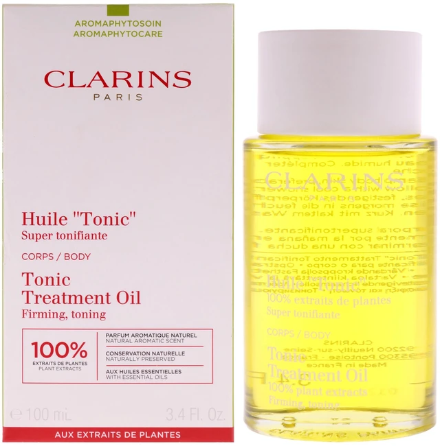Main image of Body Treatment Oil Tonic by Clarins for Unisex - 3.4 oz Treatment