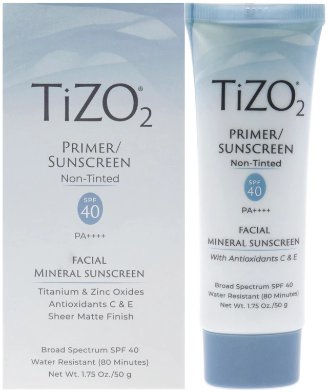 Main image of Tizo2 Facial Primer Non-tinted SPF 40 by Tizo for Unisex - 1.75 oz Sunscreen