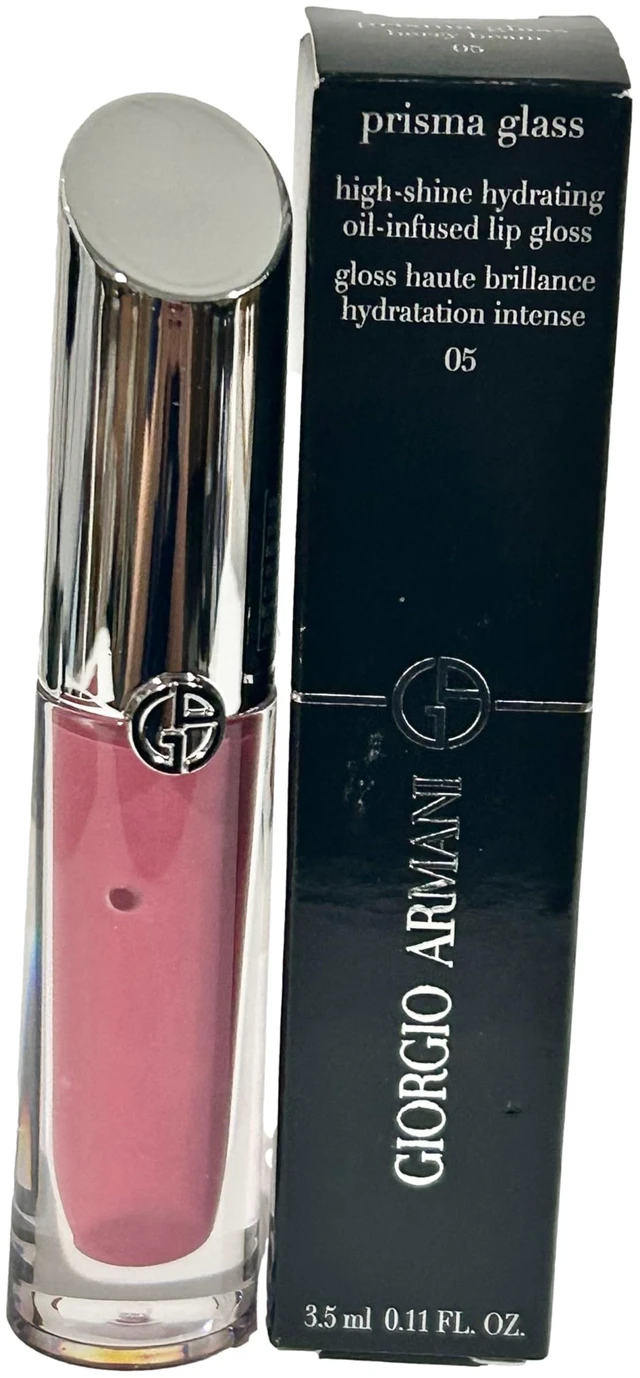 Main image of GIORGIO ARMANI High Shine Oil Lip Gloss PRISMA GLASS - Color BERRY BEAM # 05-3.5 ml / 0.11 FL oz - 4405