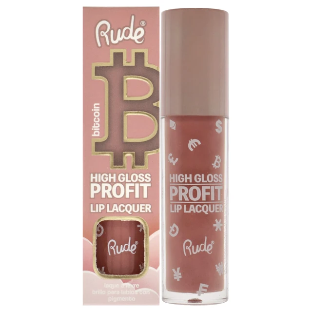 Alt view image 2 of 2 - High Gloss Profit Lip Lacquer - Bitcoin by Rude Cosmetics for Women - 0.141 oz Lip Gloss
