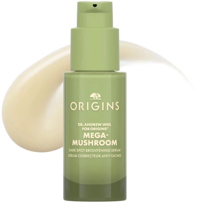 Main image of Origins Mega-Mushroom Dark Spot Serum | Reduces Visible Hyperpigmentation & Post-Acne Marks | With Vitamin C & Reishi Mushroom, 1 Fl Oz