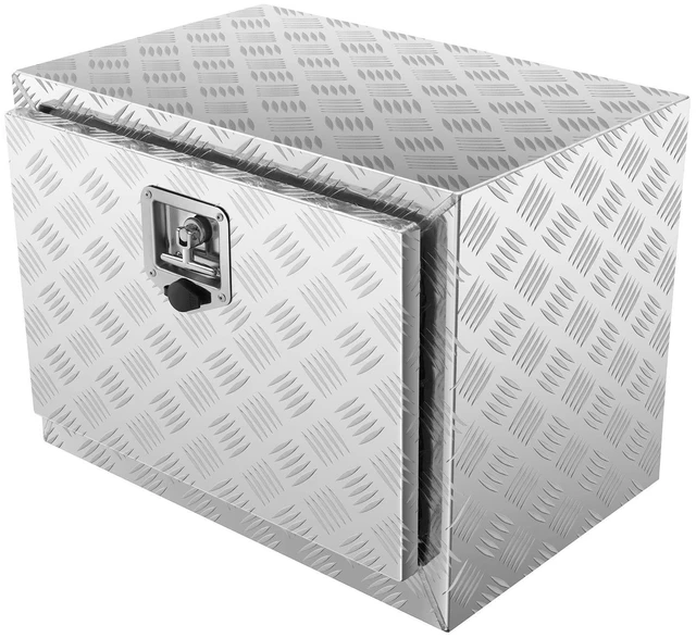 Alt view image 17 of 17 - VEVOR Underbody Truck Box, 24"14"16" Pickup Storage Box, Heavy Duty Aluminum Diamond Plate Tool Box with Lock and Keys, Waterproof Trailer Storage Box with T-Handle Latch for Truck, Van, Trailer