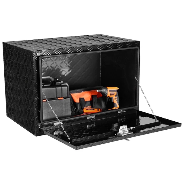 Alt view image 10 of 10 - VEVOR Underbody Aluminum Truck Tool Box 48" x 17" x 18" Trailer RV Tool Storage