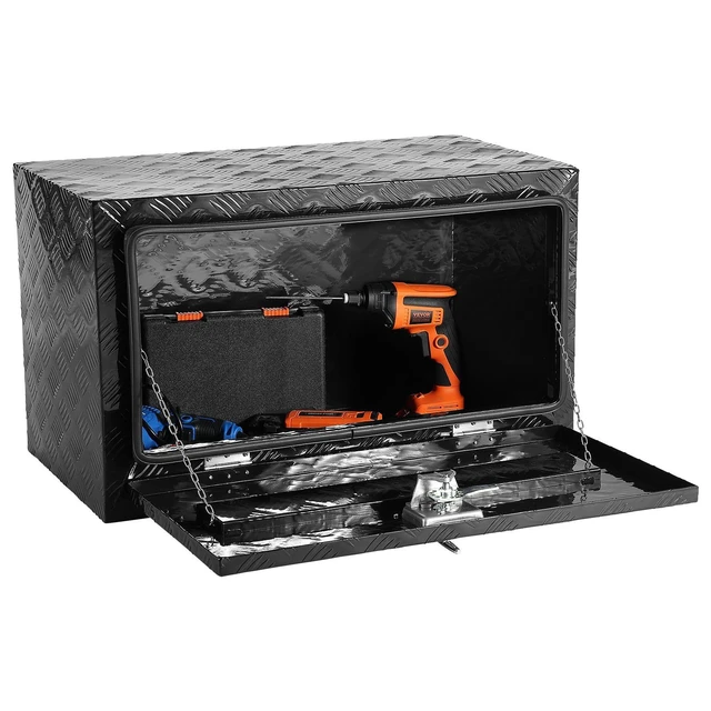 Alt view image 9 of 9 - VEVOR Underbody Aluminum Truck Tool Box 36" x 14" x 16" Trailer RV Tool Storage