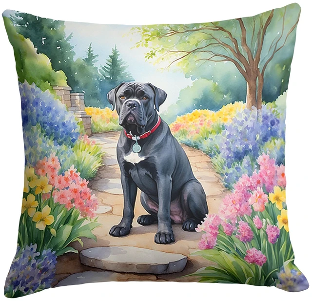 Main image of Cane Corso Spring Path Throw Pillow Machine Washable, Indoor Outdoor Decorative Pillow for Couch, Bed or Patio, 18Hx18W