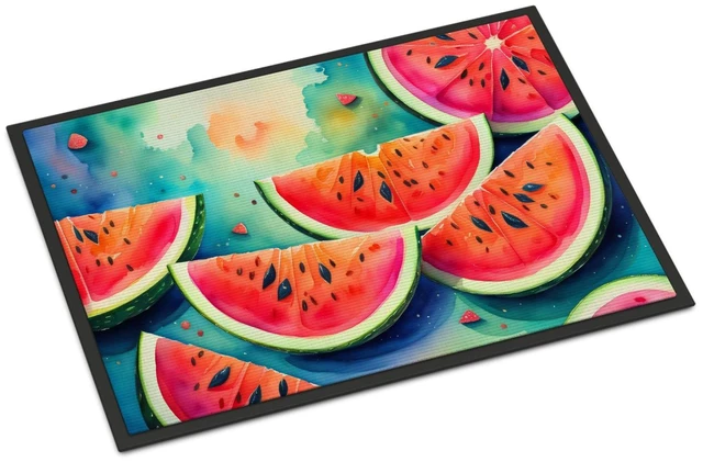 Main image of Colorful Watermelons Doormat Front Door Mat Indoor Outdoor Rugs for Entryway, Non Slip Washable Low Pile, 18H X 27W