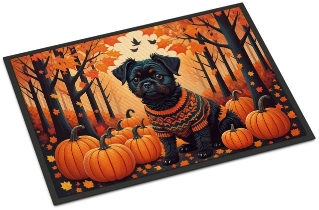 Main image of NEW Affenpinscher Fall Doormat Front Door Mat Indoor Outdoor Rugs for Entryway, Non Slip Washable Low Pile, 18H X 27W