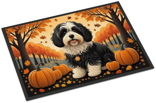 Main image of NEW Havanese Fall Doormat Front Door Mat Indoor Outdoor Rugs for Entryway, Non Slip Washable Low Pile, 18H X 27W