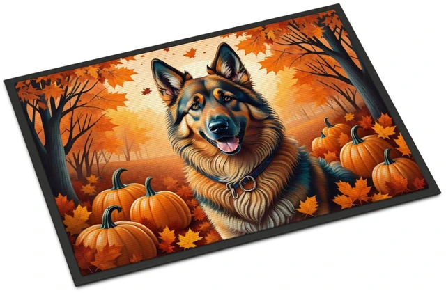 Main image of NEW Belgian Tervuren Fall Doormat Front Door Mat Indoor Outdoor Rugs for Entryway, Non Slip Washable Low Pile, 18H X 27W