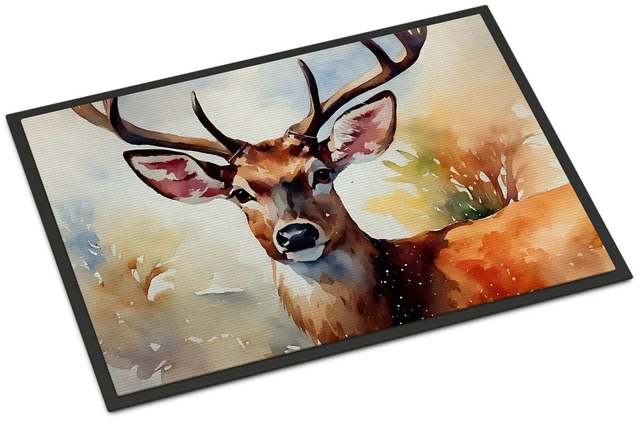 Main image of NEW Deer Doormat Front Door Mat Indoor Outdoor Rugs for Entryway, Non Slip Washable Low Pile, 18H X 27W