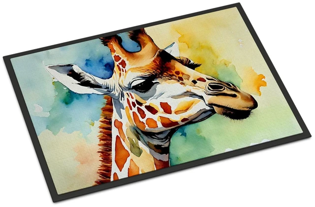 Main image of NEW Giraffe Doormat Front Door Mat Indoor Outdoor Rugs for Entryway, Non Slip Washable Low Pile, 18H X 27W