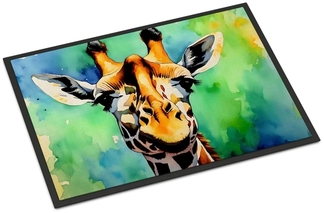 Main image of NEW Giraffe Doormat Front Door Mat Indoor Outdoor Rugs for Entryway, Non Slip Washable Low Pile, 18H X 27W