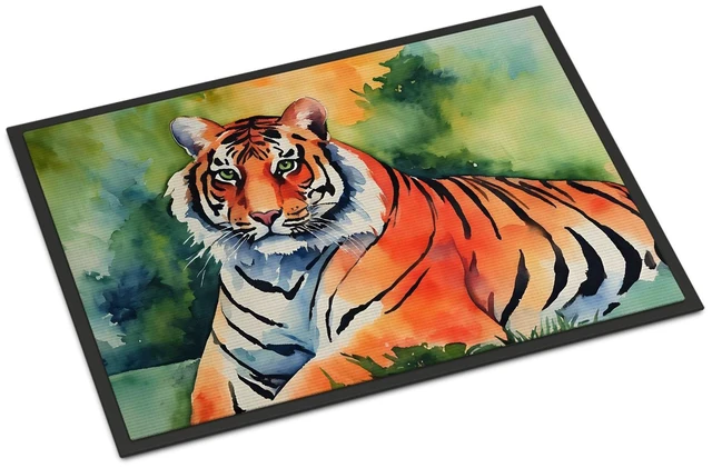 Main image of NEW Bengal Tiger Doormat Front Door Mat Indoor Outdoor Rugs for Entryway, Non Slip Washable Low Pile, 18H X 27W