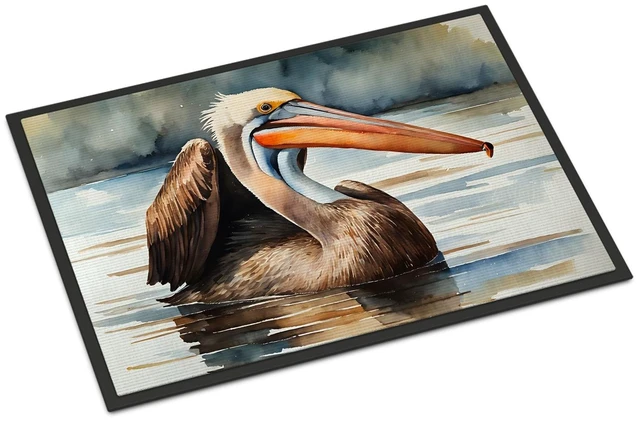 Main image of NEW Pelican Doormat Front Door Mat Indoor Outdoor Rugs for Entryway, Non Slip Washable Low Pile, 18H X 27W