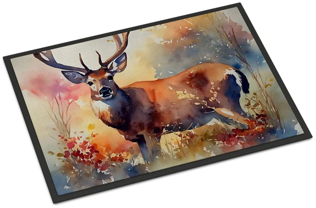 Main image of NEW Deer Doormat Front Door Mat Indoor Outdoor Rugs for Entryway, Non Slip Washable Low Pile, 18H X 27W