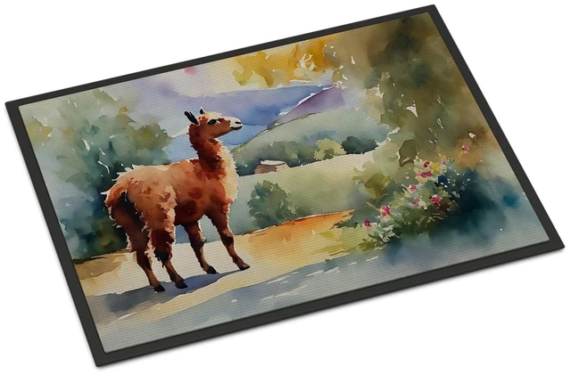 Main image of NEW Llama Doormat Front Door Mat Indoor Outdoor Rugs for Entryway, Non Slip Washable Low Pile, 18H X 27W